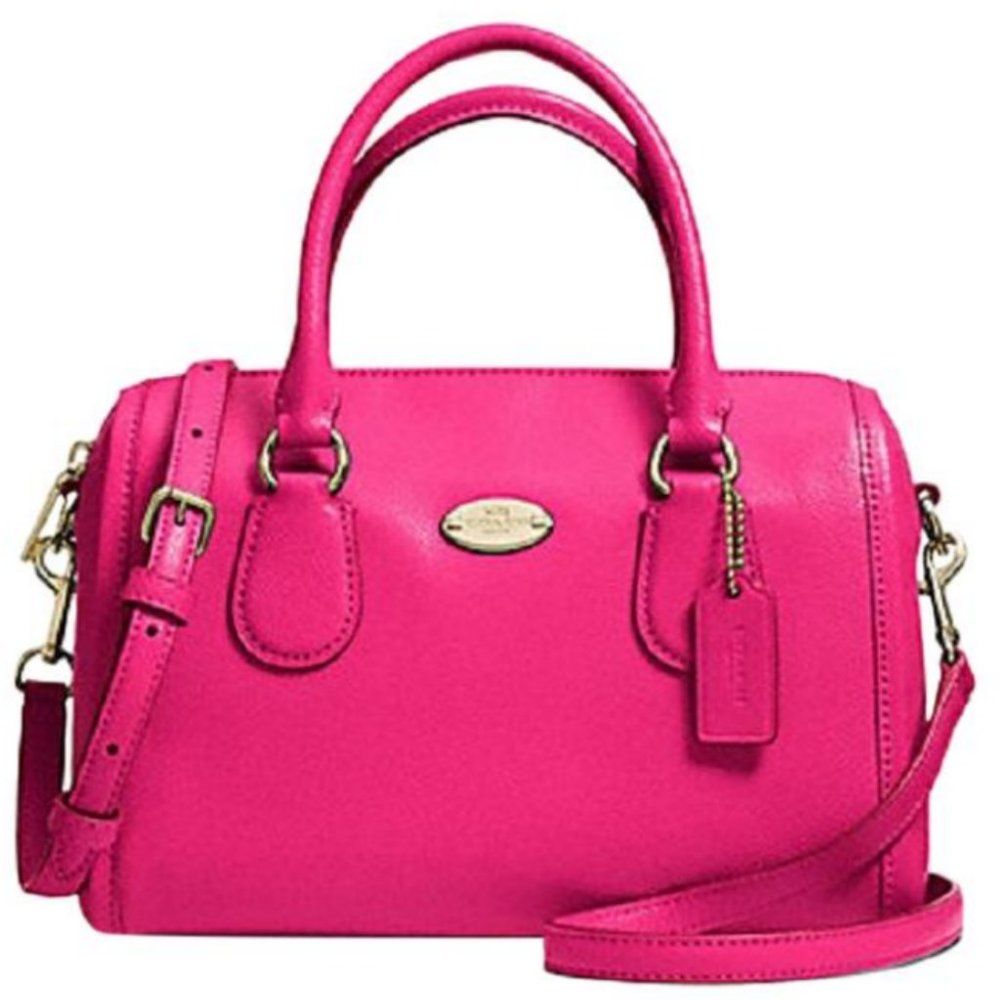 LIKE NEW - Coach Pink Ruby Mini Bennett